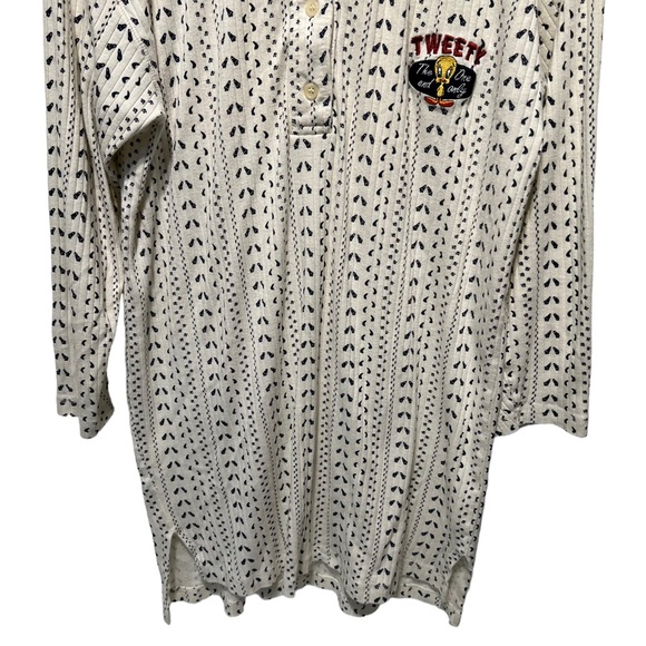 Warner Bros. Tweety “The One and Only” Pajama Top Dress Size Small/Medium - Picture 4 of 12